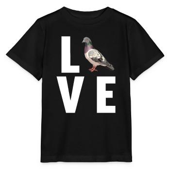 Tauben Taube - Stanley/Stella Kinder T-Shirt MINI CREATOR  - Schwarz - Vorne - Mikhail (115cm)