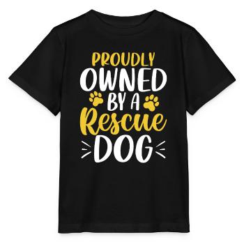 Stolz im Besitz eines Rettungshunde-Pflegeheims - Stanley/Stella Kinder T-Shirt MINI CREATOR  - Schwarz - Vorne - Mikhail (115cm)