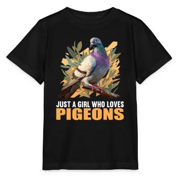 Pigeons Pigeon - T-shirt bio MINI CREATOR Stanley/Stella Enfant - noir - Devant - Mikhail (115cm)