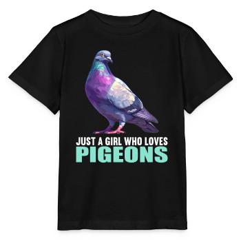 Pigeons Pigeon - T-shirt bio MINI CREATOR Stanley/Stella Enfant - noir - Devant - Mikhail (115cm)