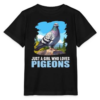Pigeons Pigeon - T-shirt bio MINI CREATOR Stanley/Stella Enfant - noir - Devant - Mikhail (115cm)