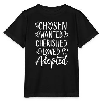 Choisi Désiré Chéri Aimé Gotcha Adoption - T-shirt bio MINI CREATOR Stanley/Stella Enfant - noir - Devant - Mikhail (115cm)