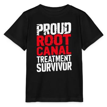 Drôle de survivant du canal radiculaire Endodontiste dentaire - T-shirt bio MINI CREATOR Stanley/Stella Enfant - noir - Devant - Mikhail (115cm)