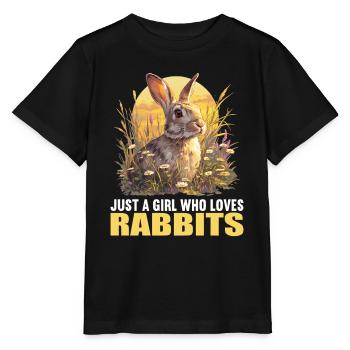 Bunny Bunny - Stanley/Stella MINI CREATOR Kids’ T-Shirt - black - Front - Mikhail (115cm)