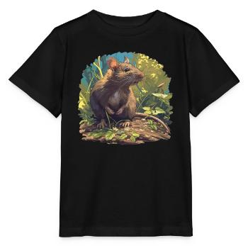 Rat Rat - T-shirt bio MINI CREATOR Stanley/Stella Enfant - noir - Devant - Mikhail (115cm)
