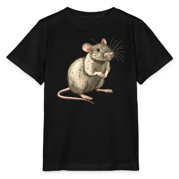 Rat Rat - T-shirt bio MINI CREATOR Stanley/Stella Enfant - noir - Devant - Mikhail (115cm)