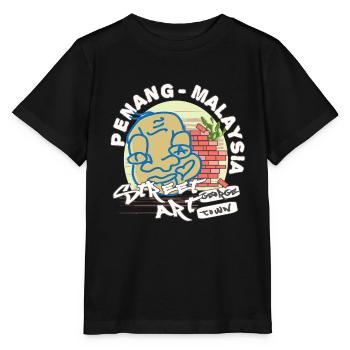 Penang Street Art George Town MalaisieGraffiti - T-shirt bio MINI CREATOR Stanley/Stella Enfant - noir - Devant - Mikhail (115cm)