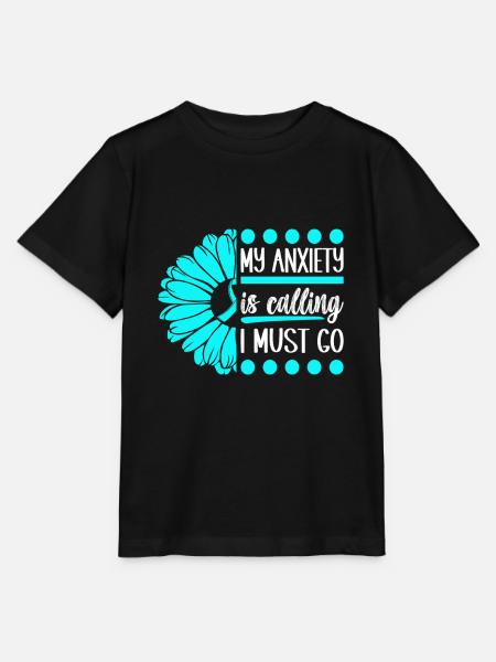 Angststörung Anxiety disorder - Stanley/Stella Kinder T-Shirt MINI CREATOR  - Schwarz