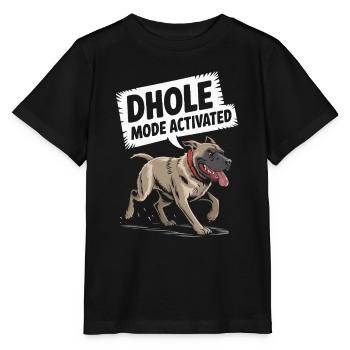 Dhole Lover Faune Canidé Chien sauvage asiatique - T-shirt bio MINI CREATOR Stanley/Stella Enfant - noir - Devant - Mikhail (115cm)