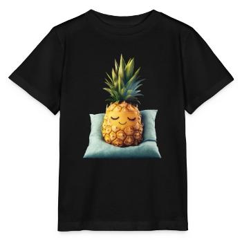 Ananas - Stanley/Stella Kinder T-Shirt MINI CREATOR  - Schwarz - Vorne - Mikhail (115cm)