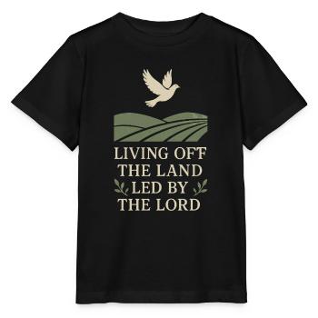 Chrétien Homesteader Foi Agriculture Vie lugubre - T-shirt bio MINI CREATOR Stanley/Stella Enfant - noir - Devant - Mikhail (115cm)