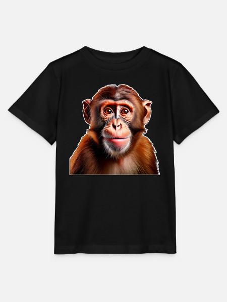 Affe - Stanley/Stella Kinder T-Shirt MINI CREATOR  - Schwarz