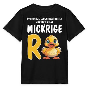 CETTE MAIGRE RENTE - T-shirt bio MINI CREATOR Stanley/Stella Enfant - noir - Devant - Mikhail (115cm)