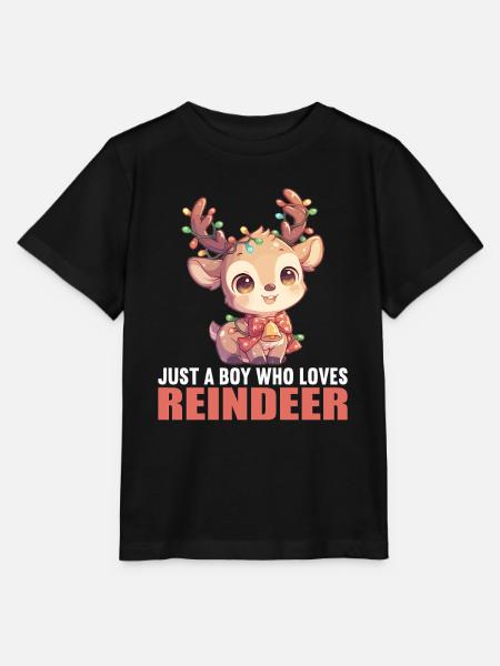 Rentiere Rentier - Stanley/Stella Kinder T-Shirt MINI CREATOR - Schwarz