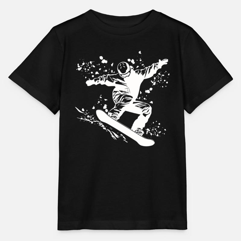 Snowboarder Snowboarding Snowboard - Stanley/Stella MINI CREATOR Kids’ T-Shirt - black