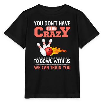 Funny Bowling Saying Bowling League - Stanley/Stella MINI CREATOR Kids’ T-Shirt - black - Front - Mikhail (115cm)