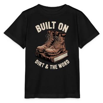 Chrétien Homesteader Foi Agriculture Vie lugubre - T-shirt bio MINI CREATOR Stanley/Stella Enfant - noir - Devant - Mikhail (115cm)