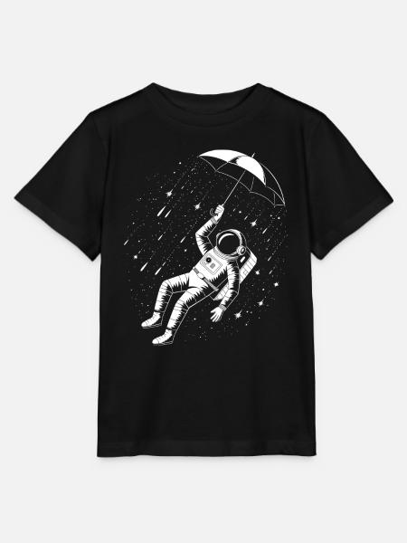 Astronaut im Regen - Space Design - Stanley/Stella Kinder T-Shirt MINI CREATOR  - Schwarz