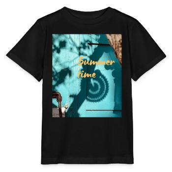 Summertime - Stanley/Stella MINI CREATOR Kids’ T-Shirt - black - Front - Mikhail (115cm)