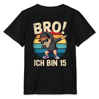 15. Geburtstag Junge Mädchen 15 Jahre 2010 Lustig - Stanley/Stella Kinder T-Shirt MINI CREATOR  - Schwarz - Vorne - Mikhail (115cm)