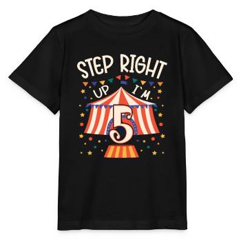 Circus Birthday Party - 5th Birthday Boy 5 Years - Stanley/Stella Kinder T-Shirt MINI CREATOR  - Schwarz - Vorne - Mikhail (115cm)