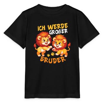 Annoncer la progéniture | Je vais être un grand frère en 2026 - T-shirt bio MINI CREATOR Stanley/Stella Enfant - noir - Devant - Mikhail (115cm)