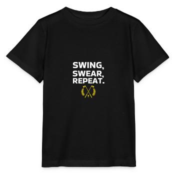 SWING SWEAR REPEAT - Stanley/Stella MINI CREATOR Kids’ T-Shirt - black - Front - Mikhail (115cm)