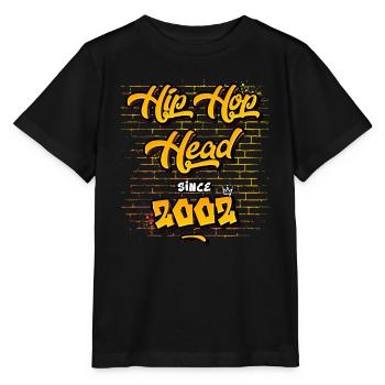 Hip-Hop Head Since 2002 - 23 Years of Real Flow - Stanley/Stella MINI CREATOR Kids’ T-Shirt - black - Front - Mikhail (115cm)