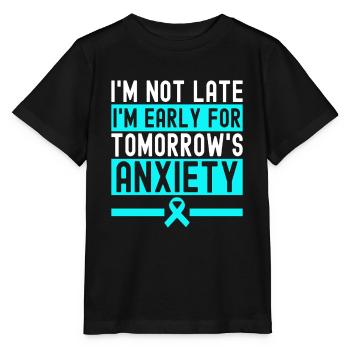 Trouble anxieux Trouble anxieux - T-shirt bio MINI CREATOR Stanley/Stella Enfant - noir - Devant - Mikhail (115cm)