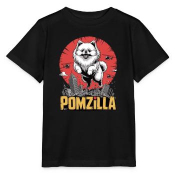 Pomzilla – Flausch, Panik, Weltuntergang - Stanley/Stella Kinder T-Shirt MINI CREATOR  - Schwarz - Vorne - Mikhail (115cm)