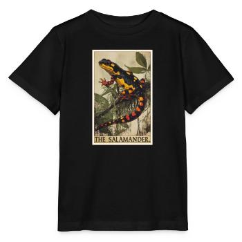 Salamanders Salamander - Stanley/Stella MINI CREATOR Kids’ T-Shirt - black - Front - Mikhail (115cm)