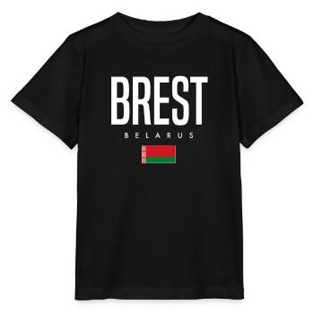 Brest Belarus Weißrussland - Stanley/Stella Kinder T-Shirt MINI CREATOR  - Schwarz - Vorne - Mikhail (115cm)