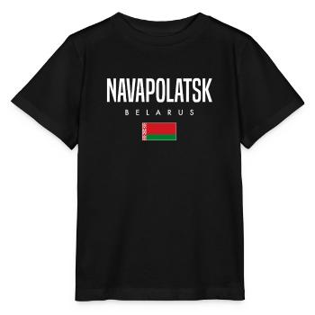 Navapolatsk Belarus Weißrussland - Stanley/Stella Kinder T-Shirt MINI CREATOR  - Schwarz - Vorne - Mikhail (115cm)