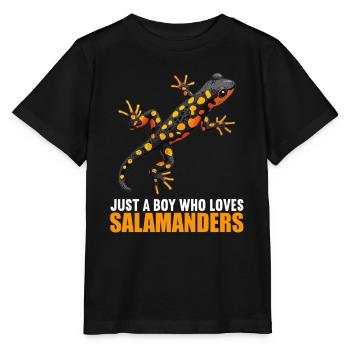 Salamanders Salamander - Stanley/Stella MINI CREATOR Kids’ T-Shirt - black - Front - Mikhail (115cm)
