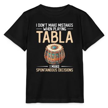 Je ne fais pas d’erreurs en jouant au tabla, - T-shirt bio MINI CREATOR Stanley/Stella Enfant - noir - Devant - Mikhail (115cm)