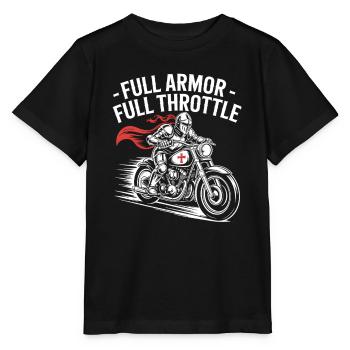 Christian Biker : Full Armor Full Pipe - T-shirt bio MINI CREATOR Stanley/Stella Enfant - noir - Devant - Mikhail (115cm)