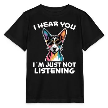 Rat Terrier Spruch Lustiges Rat Terrier Geschenk - Stanley/Stella Kinder T-Shirt MINI CREATOR  - Schwarz - Vorne - Mikhail (115cm)