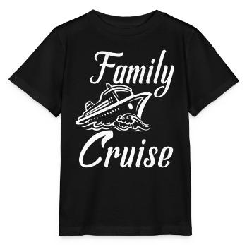Family Cruise Ship Trip - Stanley/Stella MINI CREATOR Kids’ T-Shirt - black - Front - Mikhail (115cm)