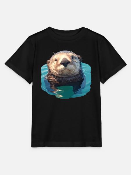 Seeotter - Stanley/Stella Kinder T-Shirt MINI CREATOR - Schwarz