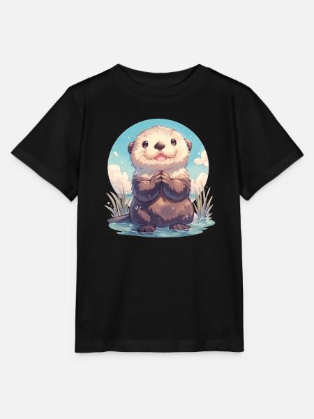 Seeotter - Stanley/Stella Kinder T-Shirt MINI CREATOR - Schwarz