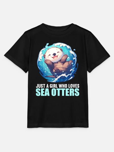 Seeotter - Stanley/Stella Kinder T-Shirt MINI CREATOR  - Schwarz