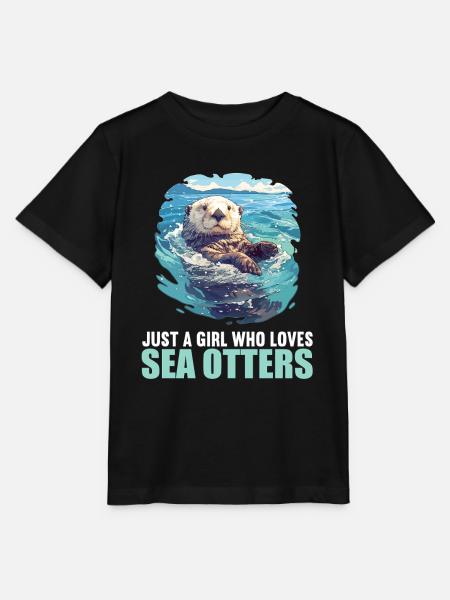Seeotter - Stanley/Stella Kinder T-Shirt MINI CREATOR  - Schwarz