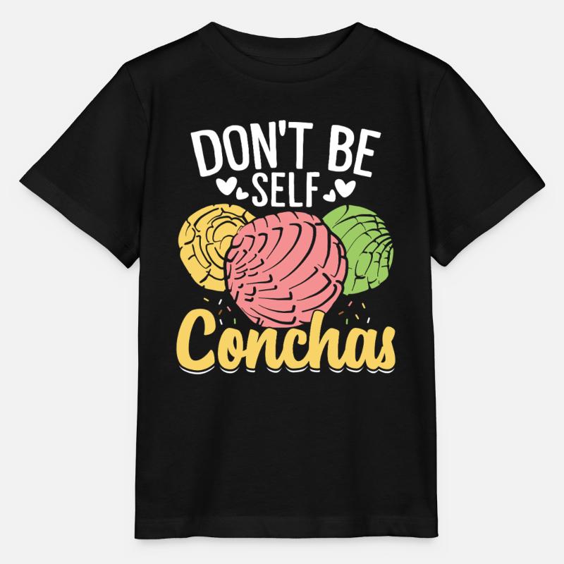 Don't Be Self Conchas Lustiges Mexikanisches Süßes Brötchen - Stanley/Stella Kinder T-Shirt MINI CREATOR - Schwarz