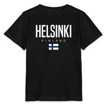 Helsinki Finnland - Stanley/Stella Kinder T-Shirt MINI CREATOR  - Schwarz - Vorne - Mikhail (115cm)