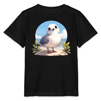 Seagulls Seagull - Stanley/Stella MINI CREATOR Kids’ T-Shirt - black - Front - Mikhail (115cm)