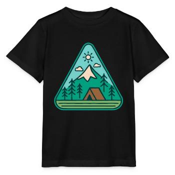 Aventure en plein air - T-shirt bio MINI CREATOR Stanley/Stella Enfant - noir - Devant - Mikhail (115cm)