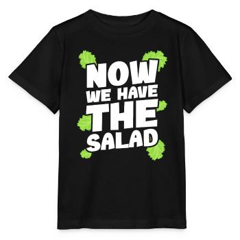 Denglisch Maintenant, nous avons la salade - T-shirt bio MINI CREATOR Stanley/Stella Enfant - noir - Devant - Mikhail (115cm)