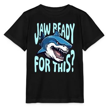 mâchoire prête pour ce Design pour un fan d’animaux - T-shirt bio MINI CREATOR Stanley/Stella Enfant - noir - Devant - Mikhail (115cm)