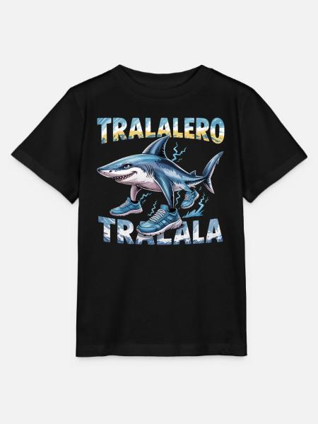Hai Meme Italian Brainrot Tralalero Tralala - Stanley/Stella T-shirt MINI CREATOR til børn - sort
