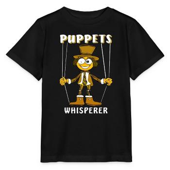 MARIONNETTES WHISPERER - T-shirt bio MINI CREATOR Stanley/Stella Enfant - noir - Devant - Mikhail (115cm)